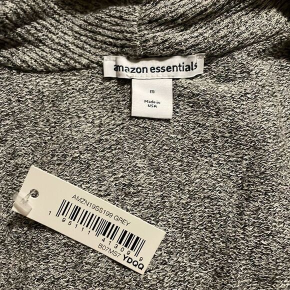 Amazon Essentials Grey Women Long Sleeve wrap Top/Sweater - Picture 4 of 4